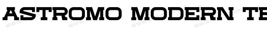 Astromo Modern Techn字体转换